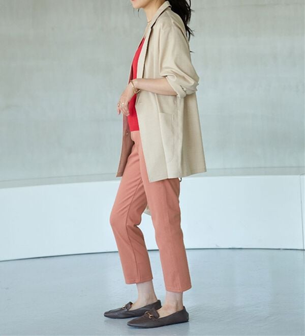 BELLUNA（ベルーナ）の「【再入荷】美ストレッチ素材アンクル丈レギンスパンツ（クロップドパンツ）」｜詳細画像