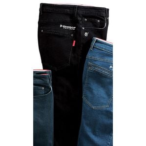 「＜ダンロップ・リファインド&times;コムルヴァン・オム＞蓄熱保温プレミアムジーンズ（メンズデニムパンツ）」｜ブラック