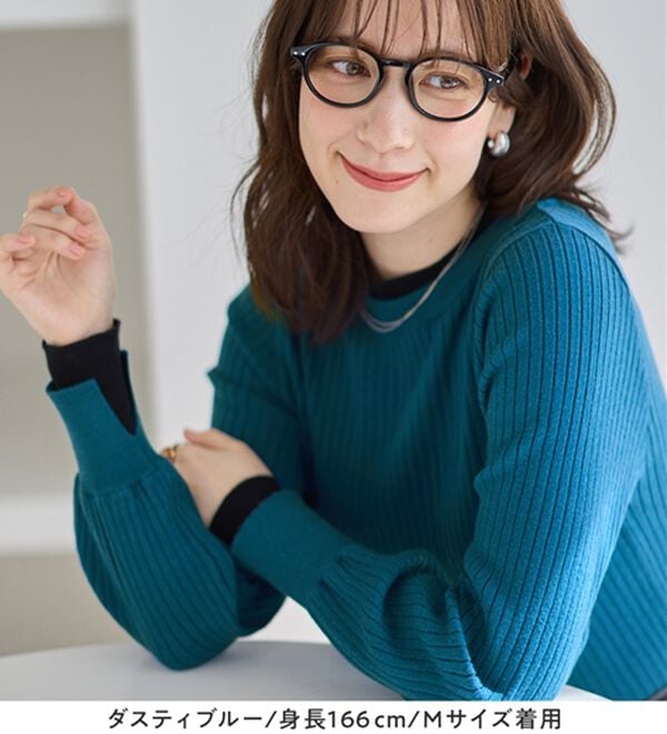 Viola e Viola（ヴィオラ エ ヴィオラ）の「レイヤード風リブニット（ニット・セーター）」｜詳細画像