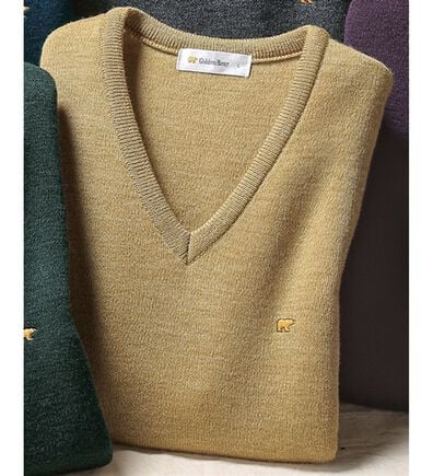 「＜ゴールデンベア＞国産上質ニットベスト（メンズベスト）」