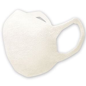 「日本製無縫製３Ｄ洗える抗菌和紙使いマスク（衛生用品・マスク）」｜白