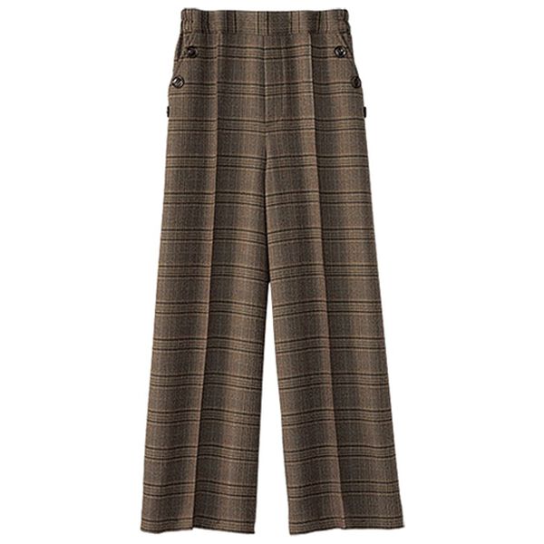 BELLUNA（ベルーナ）の「ウーリッシュ素材ワイドパンツ（ワイドパンツ・ガウチョ）」｜詳細画像