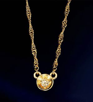 ルフラン（ルフラン）の「ダイヤワンポイントシリーズ　ネックレス（ネックレス・ペンダント）」｜ゴールドカラー