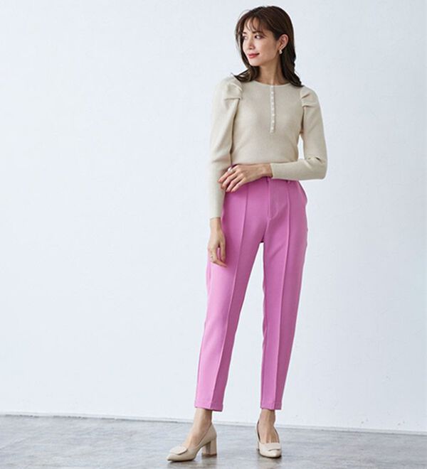 Pierrot（ピエロ）の「ボリュームスリーブリブニット（ニット・セーター）」｜詳細画像