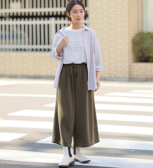 A HAPPY MARILYN（アハッピーマリリン）の「【Ｌ～８Ｌ】選べる身長別　ゆるっと楽ちん ワイドパンツ（ワイドパンツ・ガウチョ）」｜詳細画像