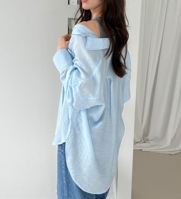 GeeRA（ジーラ）の「アソート柄オーバーサイズシャツ（シャツ）」｜詳細画像