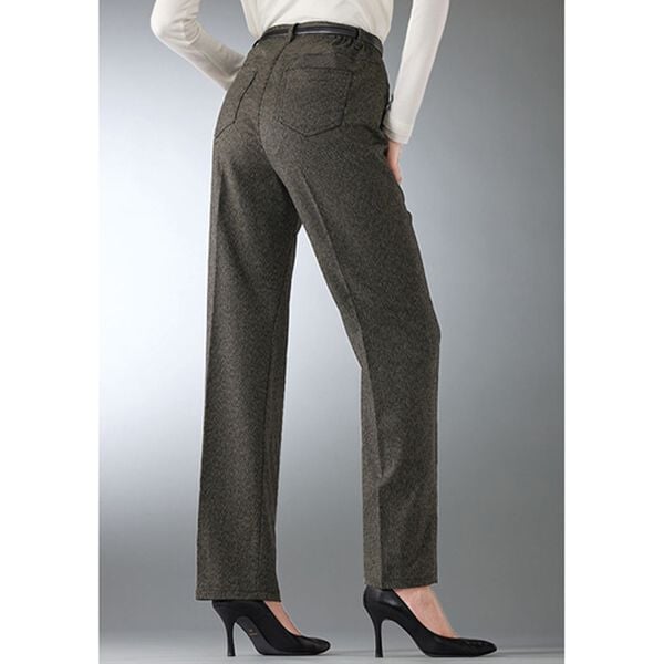 BELLUNA（ベルーナ）の「蓄熱保温ウール調千鳥柄パンツ（フルレングスパンツ）」｜詳細画像