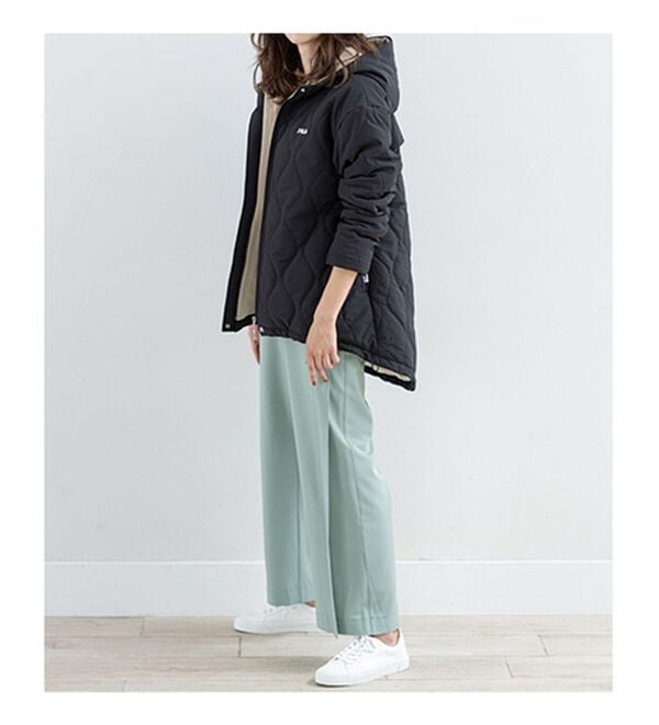 RANAN（ラナン）の「＜ＦＩＬＡ＞裏ボアフリースキルトコート（ハーフコート）」｜詳細画像