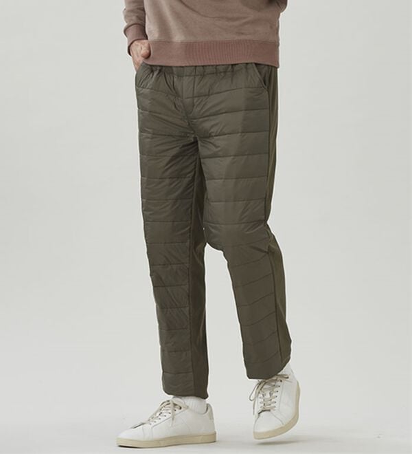 「＜コムルヴァン・オム＞すっきり暖かダウンパンツ（メンズフルレングスパンツ）」｜詳細画像