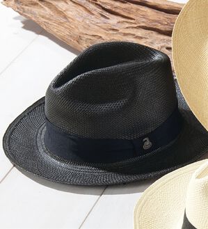 「ハンドメイド！パナマハット（メンズ帽子）」｜ブラック