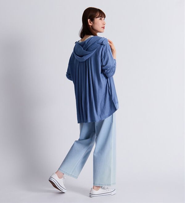 BELLUNA（ベルーナ）の「絶対に焼けたくない！後プリーツＵＶパーカー（パーカー）」｜詳細画像