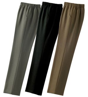 3本組】日本製ふわふわ裏起毛お出かけパンツ - ベルーナ【公式】