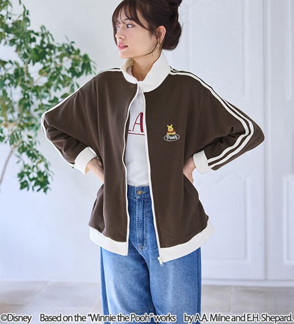 BELLUNA（ベルーナ）の「　＜Ｄｉｓｎｅｙ＞【プー】裏毛トラックジャケット（ブルゾン）」｜詳細画像