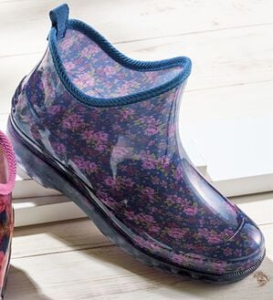 「華やかレインシューズ（レインシューズ）」｜パープル