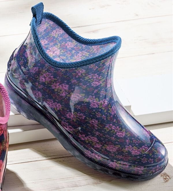 「華やかレインシューズ（レインシューズ）」｜パープル