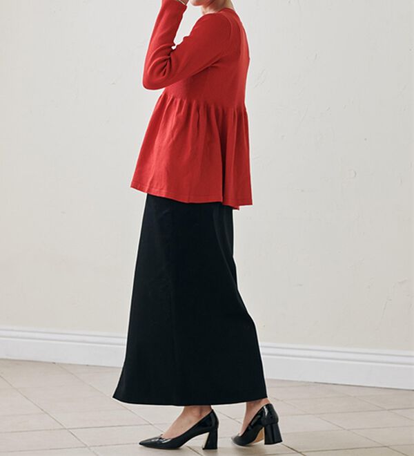 RANAN（ラナン）の「リブ切替ペプラムニット（ニット・セーター）」｜詳細画像