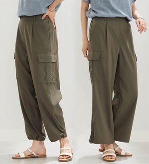BELLUNA（ベルーナ）の「サラリ快適！ビンテージ調カーゴパンツ（その他パンツ）」｜詳細画像