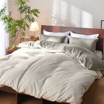 iellio（イエリオ）の「ホテルテイストリバーシブル布団カバーリング＜掛布団カバー・フィットシーツ・ボックスシーツ・枕カバー・１年中快適＞（敷布団カバー・シーツ）」