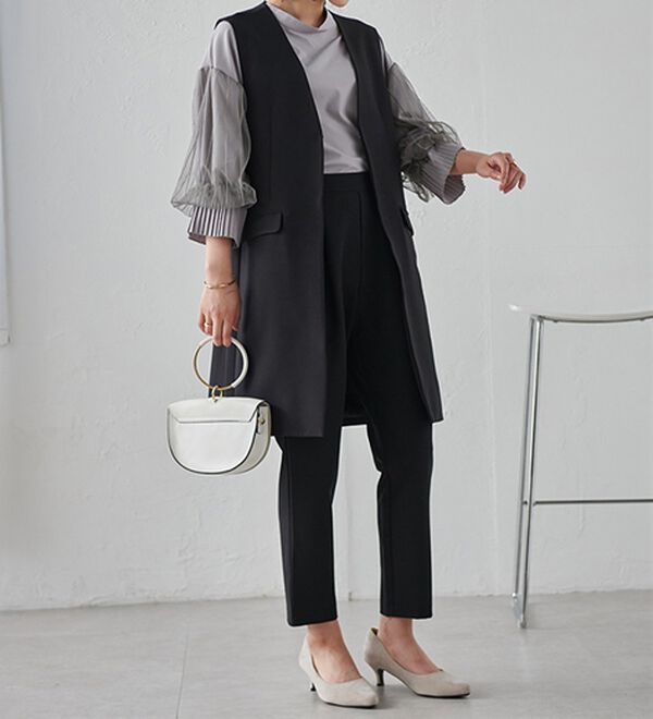 RANAN（ラナン）の「ボリュームフリル袖シアーブラウス（ブラウス）」｜詳細画像