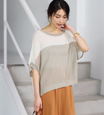 Viola e Viola（ヴィオラ エ ヴィオラ）の「カットソーより涼やか！シアードルマンニット（ニット・セーター）」