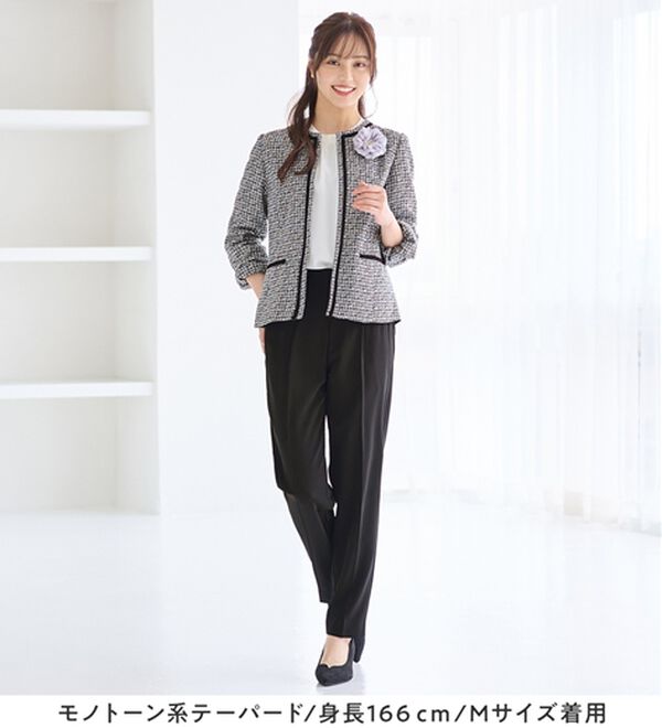 alotta（アロッタ）の「【選べるパンツ】洗える！３点セット着回し力抜群スーツ（パンツスーツ）」｜詳細画像