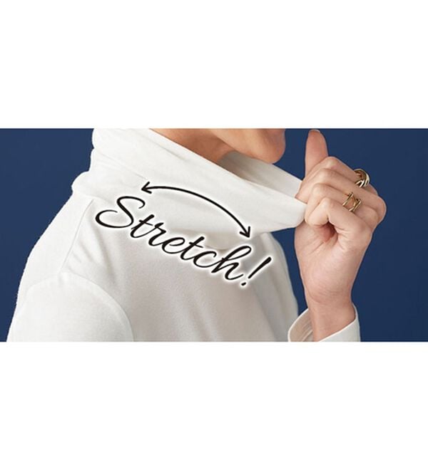 BELLUNA（ベルーナ）の「なめらかテンセル（ＴＭ）繊維ストレッチプルオーバー（カットソー）」｜詳細画像