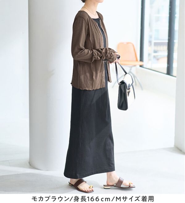 Viola e Viola（ヴィオラ エ ヴィオラ）の「針抜きシアードットボタンカーデ（その他カーディガン）」｜詳細画像