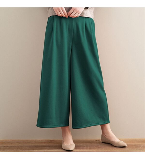 LAVIENNE（ラヴィエンヌ）の「裏フリースワイドパンツ（ワイドパンツ・ガウチョ）」｜詳細画像