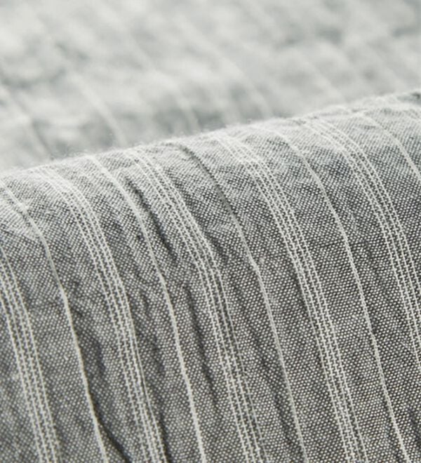 BELLUNA（ベルーナ）の「＜サッと着られてゆったり体型カバー！＞綿シャーリング素材ストライプ切替ジャンパードレス（チュニック）」｜詳細画像