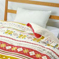 iellio（イエリオ）の「もこもこボアとフランネルの毛布にもなるあったか布団カバー＜フランネル・北欧調＞（掛布団カバー）」