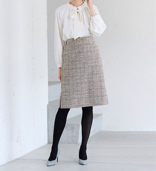 RANAN（ラナン）の「フリル衿ボウタイギャザーブラウス（ブラウス）」｜詳細画像