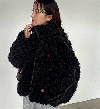 RANAN（ラナン）の「＜U.S.POLO ASSN.＞刺繍ボアブルゾン（ブルゾン）」