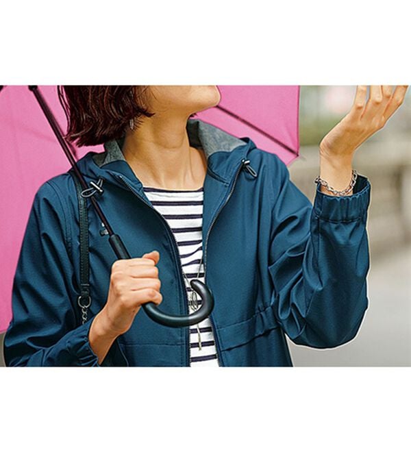 BELLUNA（ベルーナ）の「はっ水加工ボンディング素材ロング丈パーカー（ロングコート）」｜詳細画像