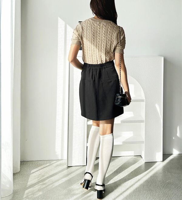 GeeRA（ジーラ）の「ケーブル編みニットトップス（ニット・セーター）」｜詳細画像