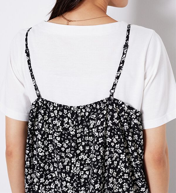 BELLUNA（ベルーナ）の「【2点セット】花柄プリントキャミワンピースアンサンブル（プリントワンピース）」｜詳細画像