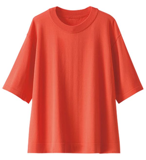 BELLUNA（ベルーナ）の「【快適Ｌａｂ．】シャリ冷！洗える多機能ニットＴシャツ（ニット・セーター）」｜詳細画像