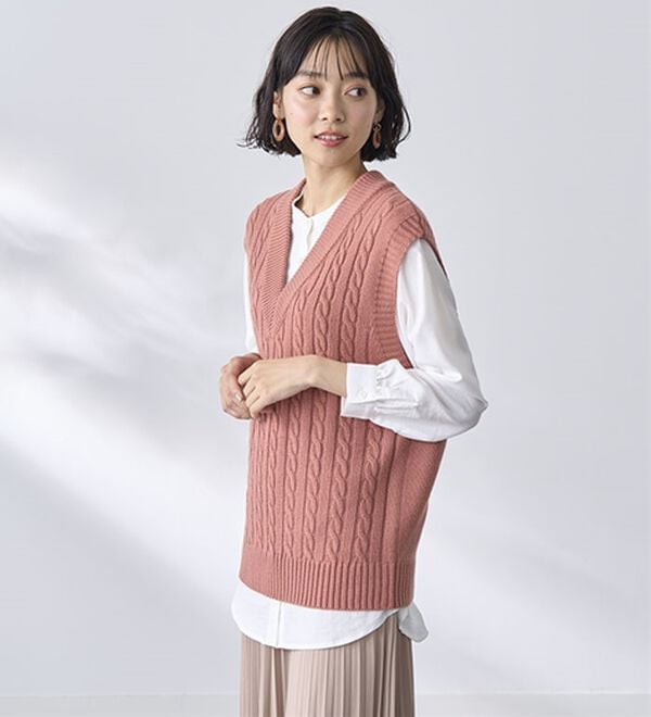 BELLUNA（ベルーナ）の「ニットベストアンサンブル（ベスト）」｜詳細画像