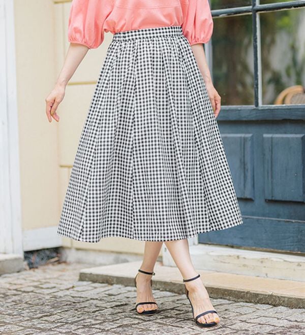 BELLUNA（ベルーナ）の「ふんわり切替フレアースカート（ロングスカート）」｜詳細画像