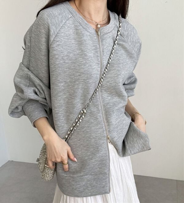 GeeRA（ジーラ）の「前後２ＷＡＹダブルジップスウェット（カットソー）」｜詳細画像