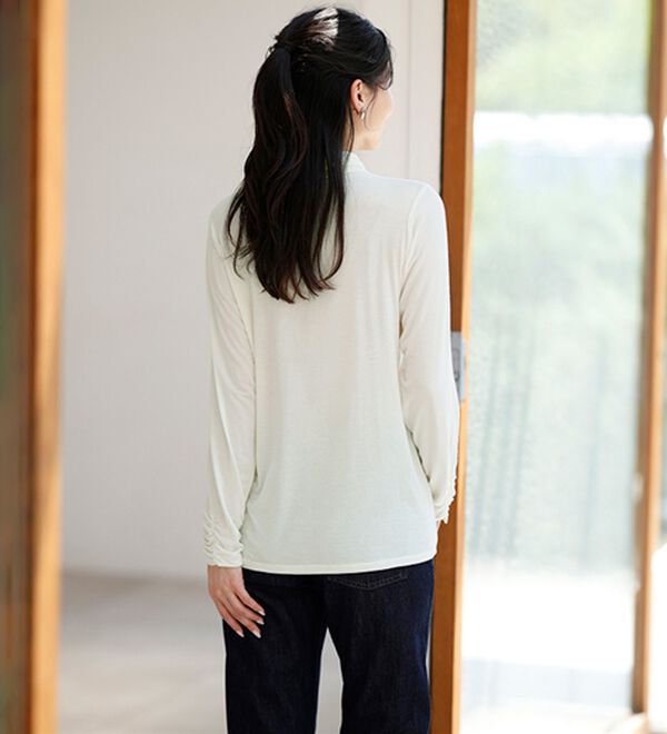 ルフラン（ルフラン）の「ホッと快適＊ウール入りプルオーバー（カットソー）」｜詳細画像