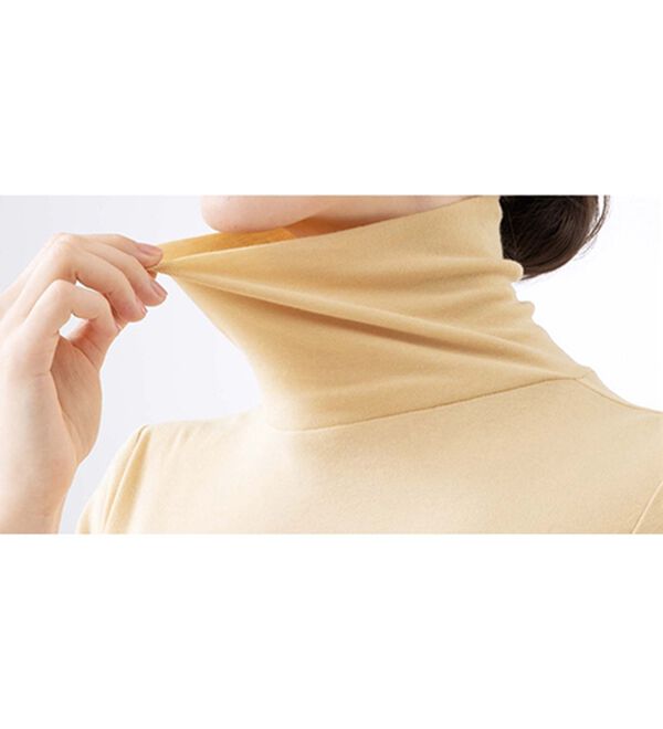 LAVIENNE（ラヴィエンヌ）の「綿１００％のび～るタートルネック（肌着・インナーウェア）」｜詳細画像