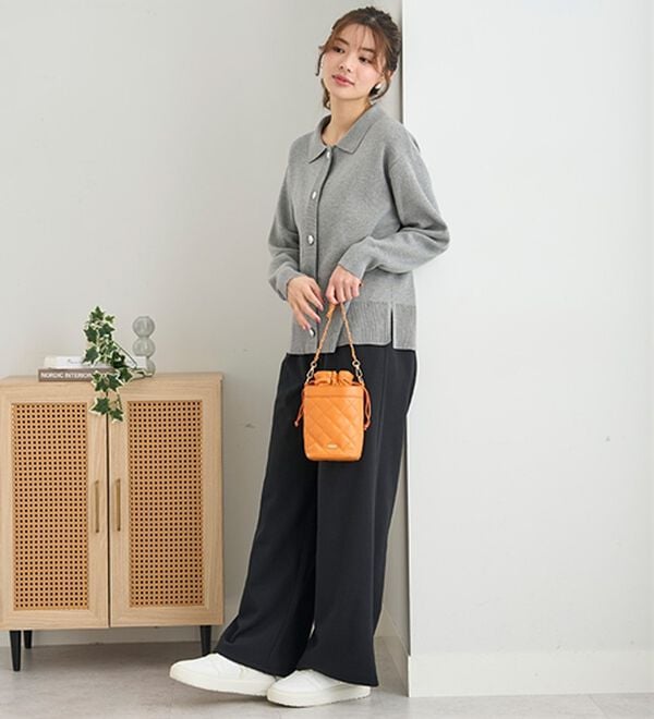 BELLUNA（ベルーナ）の「まるではく毛布！静電防止付裏ファーワイドパンツ（フルレングスパンツ）」｜詳細画像