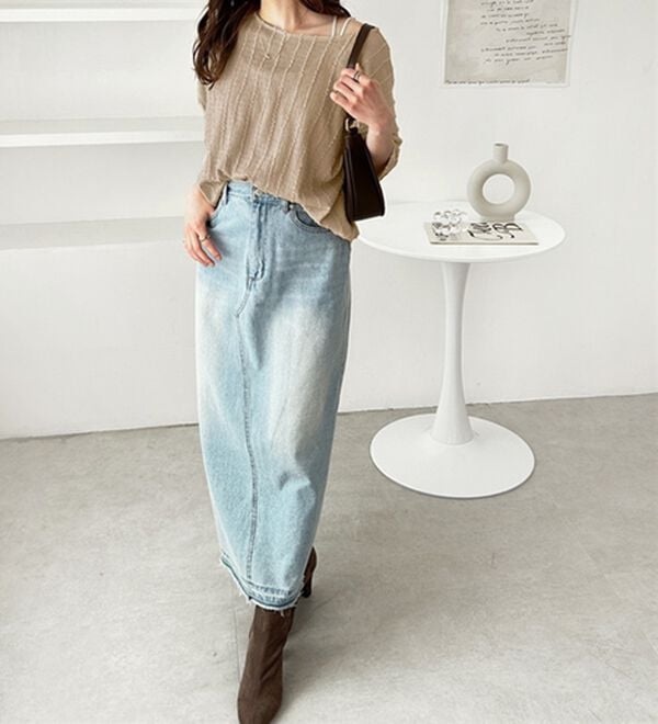 GeeRA（ジーラ）の「シャギージャカードボートネックカットソー（カットソー）」｜詳細画像