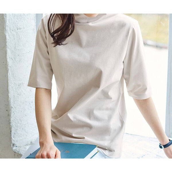 BELLUNA（ベルーナ）の「ヒンヤリ制菌加工綿１００％プルオーバー（カットソー）」｜詳細画像