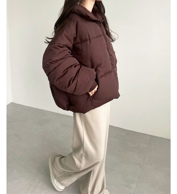 GeeRA（ジーラ）の「スタンドカラーフェイクダウンジャケット（ダウンコート・ジャケット・ベスト）」｜詳細画像