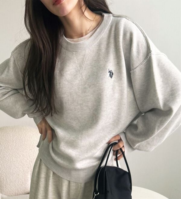 GeeRA（ジーラ）の「【U.S. POLO ASSN.】スウェットライクニット（ニット・セーター）」｜詳細画像