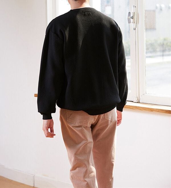 「＜アーノルド　パーマー＞立体編みレイヤードセーター（メンズニット・セーター）」｜詳細画像