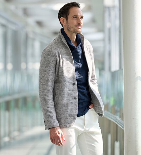 「＜コムルヴァン・オム＞男前！スタンドジャケット（メンズジャケット）」｜詳細画像