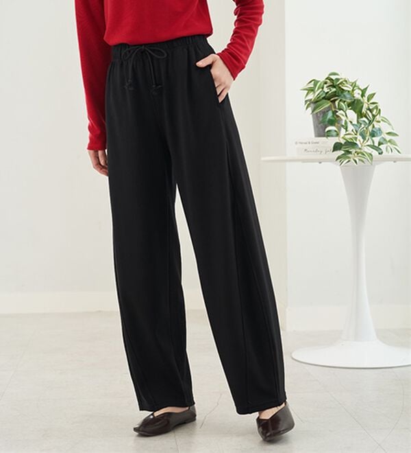 BELLUNA（ベルーナ）の「シュッと体型カバー　ジャストフィットバレルパンツ（フルレングスパンツ）」｜詳細画像