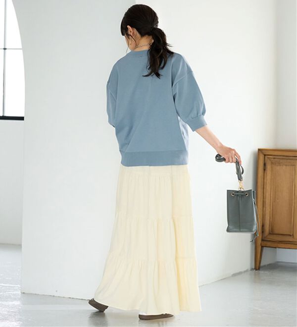 BELLUNA（ベルーナ）の「【快適Ｌａｂ．】洗える！軽い！５分袖ニットカーディガン（ニットカーディガン）」｜詳細画像